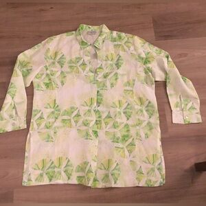 NWOT CHARLOTTE KELLOGG Barbara Top 100% Linen - SZ 2X